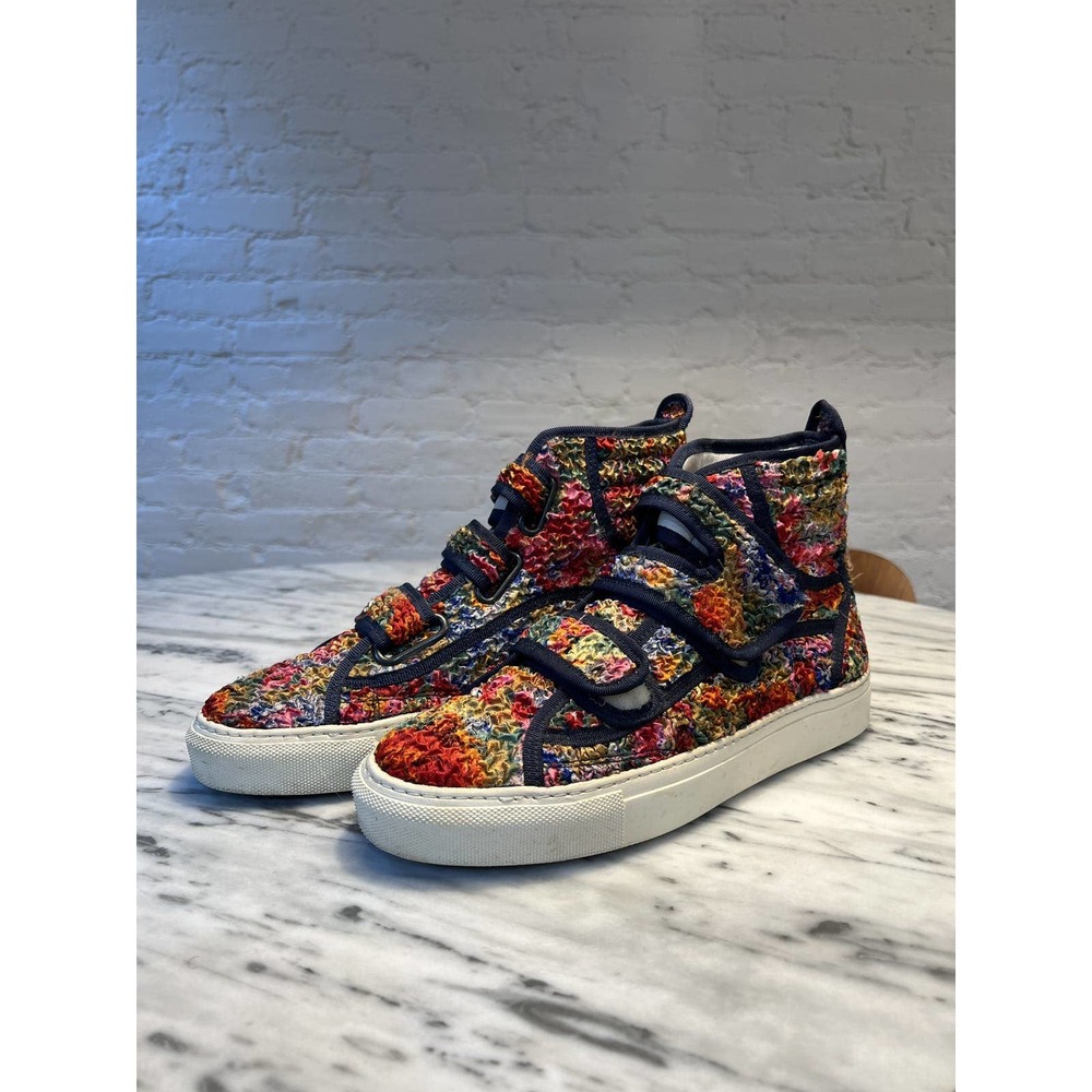 Raf Simons SS13 Floral Velcro Hi Top Sneakers